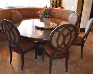 Table is 72 inches round. 