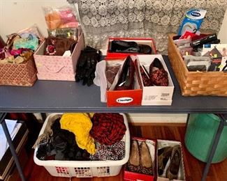 Tons of Scarves, Leggings, Shoes, Gloves, Hankies and more