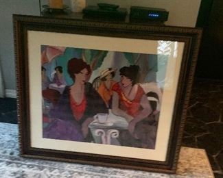 Collection of Large Framed Artwork, Tarkay and Patricia
