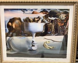 Salvador Dali Artwork, large framed