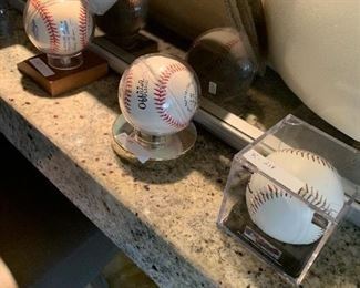 Signed baseballs