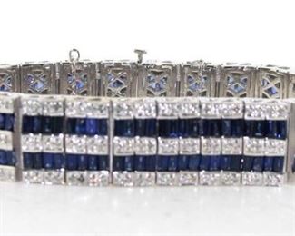 Odessa Ladies 45 ct. diamond and sapphire bracelet