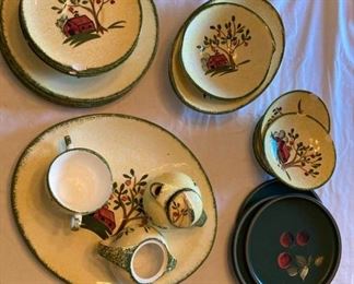 Cherry Apple and Barn Dishes