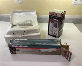 Cookie Sheets, Vintage Decorating Books, Muffin Tins, Electric Knife, etc