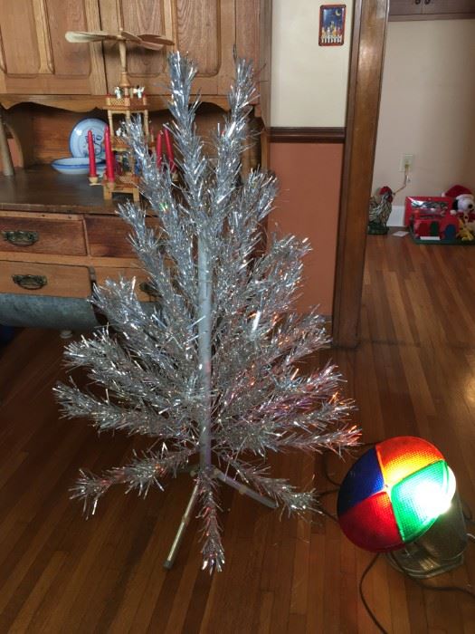 Vintage aluminum Christmas tree