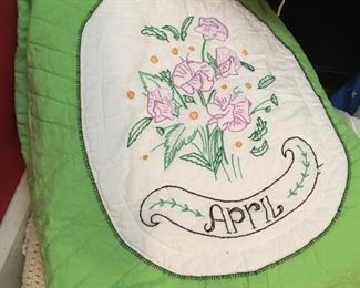 Vintage handmade quilts