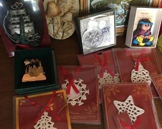 Lenox Christmas ornaments