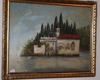 original oil painting - signed artist unknown