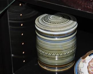 Irish porcelain Tobacco Jar