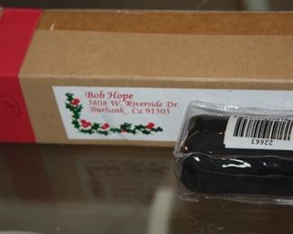 Bob Hope Christmas Gifts - umbrella and note pads