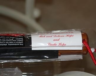 Bob Hope Christmas Gifts - umbrella and note pads