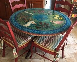 DINETTE TABLE AND CHAIRS