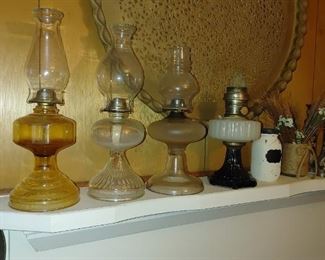 Hurricane oil lamps