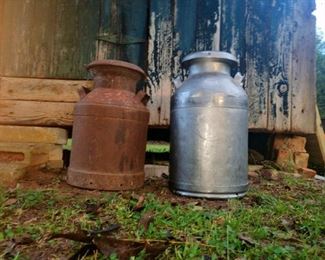 Old milk cans