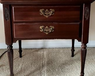 Well built two drawer end table