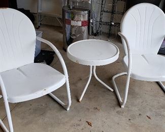 Lawn chairs & table