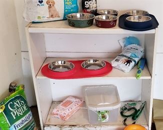 Pet supplies & shelf unit