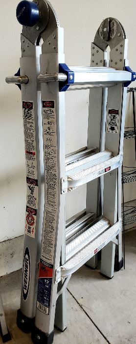 Adjustable Warner aluminum ladder