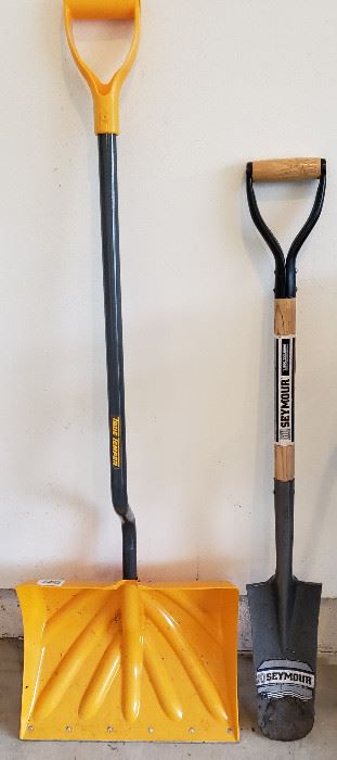 Two of the many lawn & snow tools