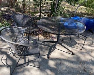 patio set with three chairs $140.00