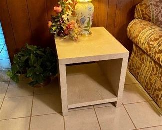 Cube style end table by Rowe Furniture $125.00