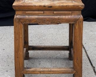 Vintage small square side table