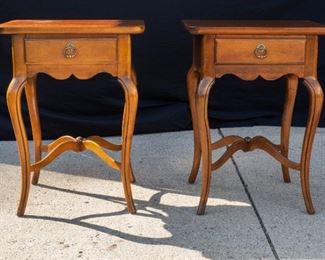 Two Square Top end table with drawer