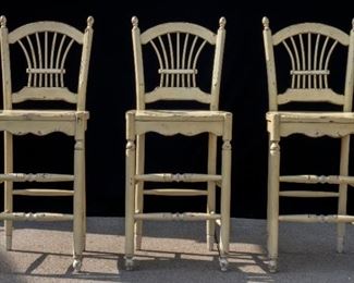 3 Vintage Bar Chairs