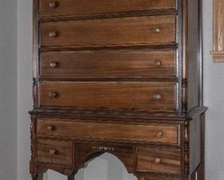 Mahogany Highboy Dresser