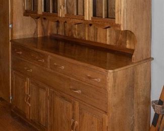Hand Crafted Walnut Hutch and Buffet