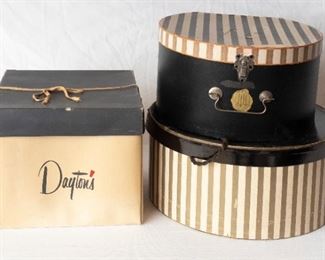  3 Vintage Hat Boxes 1 Daytons 2 Other