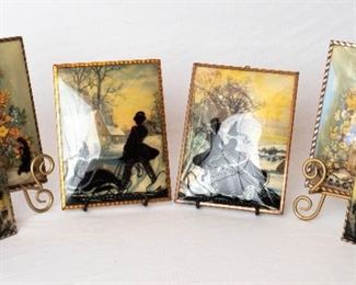 Vintage Reverse Painted Pictures