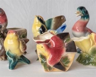 Vintage Ceramic Bird Vases