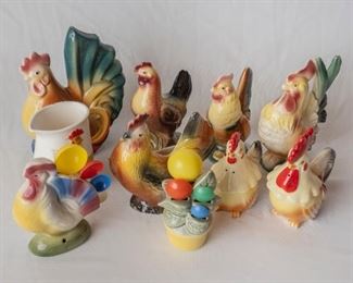 Copley Ceramic Chickens 