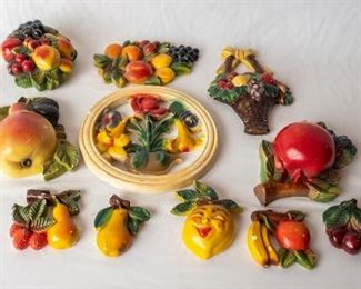 Vintage Fruit Chalkware