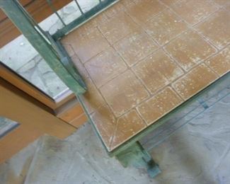 detail of baker's rack