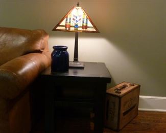 Vintage Paul Sahlin (PST Industries) Tiffany style lamp 22" tall x 16" wide