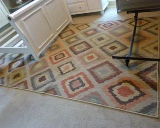 Tommy Bahama rug in fun colors. Pattern: Cabana
