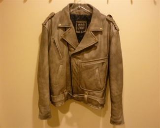 Motorcycle jacket, leather, XL
