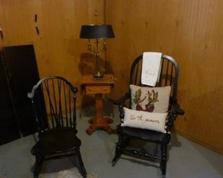 Lots of chairs, tables and lamps