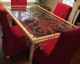 Wrought Iron Dining Set