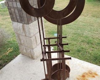 Kinetic Wind Metal Sculpture