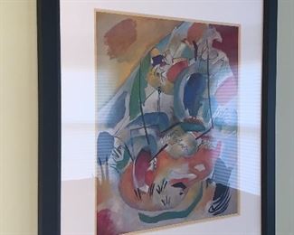 Item 45:  Contemporary abstract art - 32" x 36":  $125