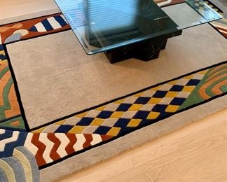 Item 43:  Another bold Merriment Collection contemporary rug! - 5' x 8':  $300