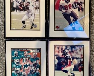 Item 125:  Framed COA Sports Photographs: $20 each