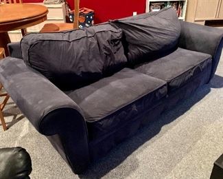 Item 81:  Dark Grey Sofa, comfortable - 88"l x 26"w x 29.5"h: $250