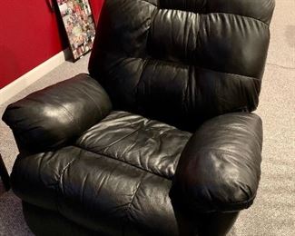 Item 83:  Recliner - comfortable and works well - 40"l x 25"w x 41"h: $245