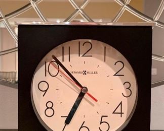 Item 131:  Howard Miller Clock - 7.5"l x 2.25"w x 7.5"h: $18