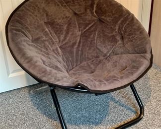 Item 146:  Grey m and m style chair: $35