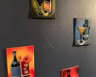 Item 181:  Rafuse Tile plaques (4) - 6" x 8": $75